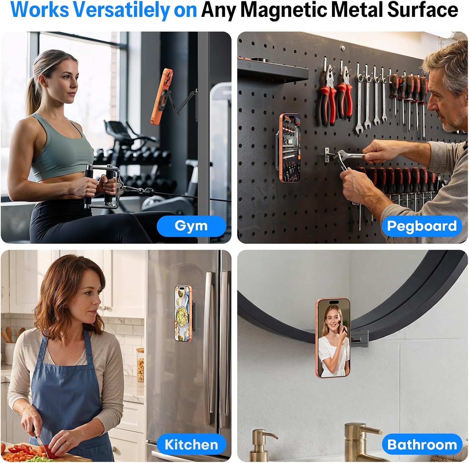 OMOTON Magnetic Golf Cart Phone Holder