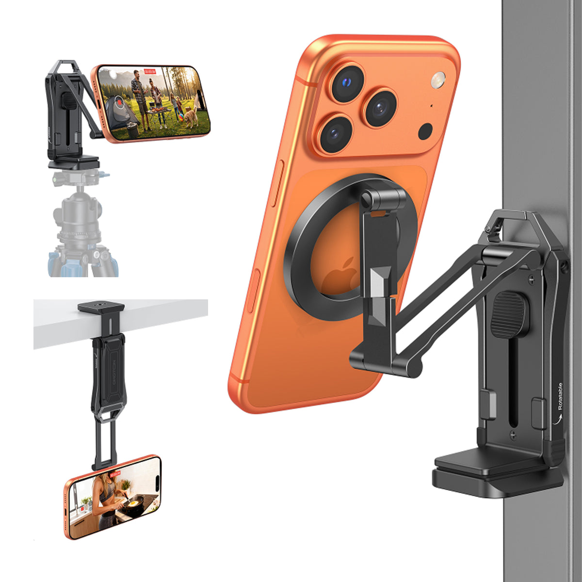 OMOTON TP02-Pro Magnetic Phone Holder for Vlogging, Content Creator Es