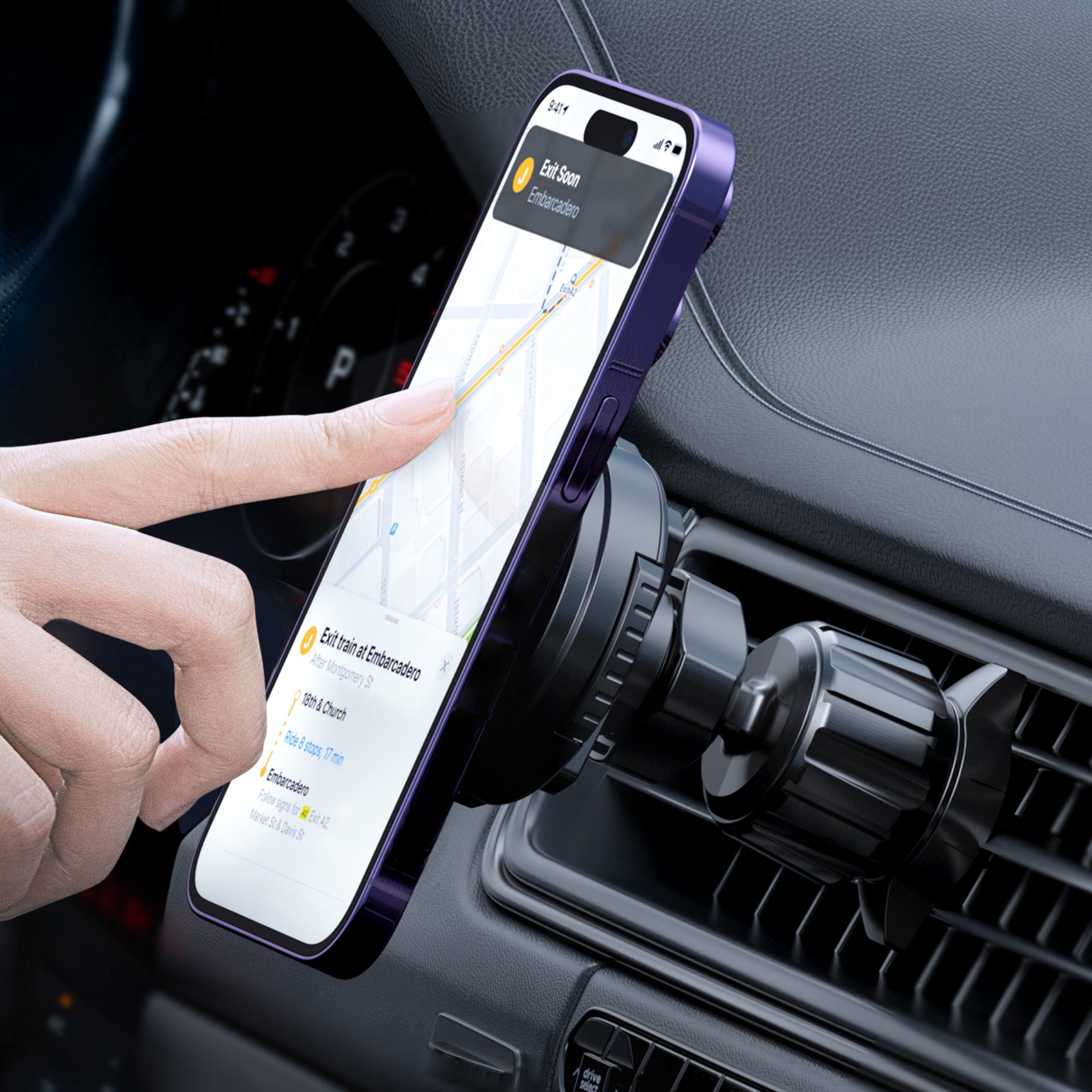 Auto Phone Holder Car Air Vent Clip Mount Support For Suzuki Swift