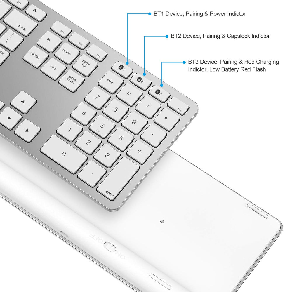 Bluetooth Keyboard for Mac, Mac Keyboard, KB515 OMOTON